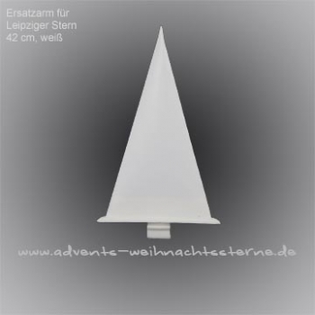 Ersatzarm Weiß / 42 cm Leipziger Advents-und Weihnachtsstern