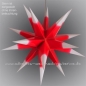 Preview: Leipziger Stern Rot/Weiß - Ø ca. 82 cm