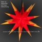 Preview: Leipziger Stern Rot/Orange - Ø ca. 62 cm