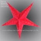Preview: Roter Stern mit Hinterlegungen - Ø ca. 60 cm