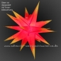 Preview: Rot Gelber Mehrdimensionaler Stern - Ø ca. 60 cm