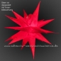 Preview: Roter Mehrdimensionaler Stern - Ø ca. 60 cm