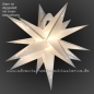 Preview: Weißer Mehrdimensionaler Stern - Ø ca. 60 cm