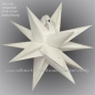 Mobile Preview: Weiß Batik Mehrdimensionaler Stern - Ø ca. 40 cm