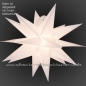 Mobile Preview: Weißer Mehrdimensionaler Stern - Ø ca. 40 cm