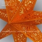 Preview: Laserstern orange mit Glitzer - Ø ca. 60 cm
