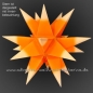 Preview: Leipziger Stern Orange/Weiß - Ø ca. 42 cm