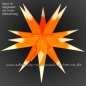 Preview: Leipziger Stern Orange/Weiß - Ø ca. 62 cm