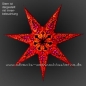 Preview: Red Trance Star - Ø ca. 60 cm
