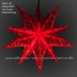 Preview: Leipziger Stern Rot Gemustert - Ø ca. 42 cm