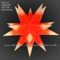 Preview: Leipziger Stern rot-weiß-silber Schnecke - Ø ca. 42 cm