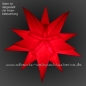 Preview: Leipziger Stern Rot - Ø ca. 42 cm