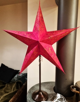 Lampenständer - Kupfer -für 40 bis 60 cm Faltsterne - Kopie