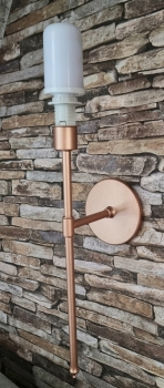 Preview: Wandlampe Kupfer - mit SUPER LED/USB/Akku - für 40 bis 60 cm Sterne