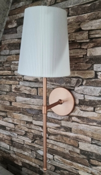Preview: Wandlampe Kupfer - mit SUPER LED/USB/Akku - für 40 bis 60 cm Sterne