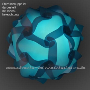 blaue Sternschnuppe - Größe L - 30 Teile