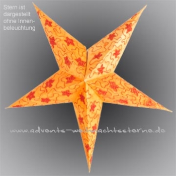 Edel Orange Sterne - Ø ca. 60 cm