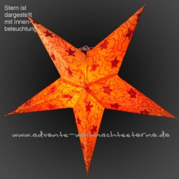 Edel Orange Sterne - Ø ca. 60 cm