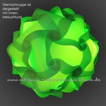 grüne Sternschnuppe - Größe XXL - 30 Teile