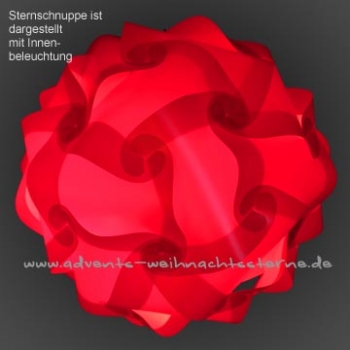rote Sternschnuppe - Größe XXL - 30 Teile