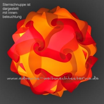 rot-gelbe Sternschnuppe - Größe XXL - 30 Teile