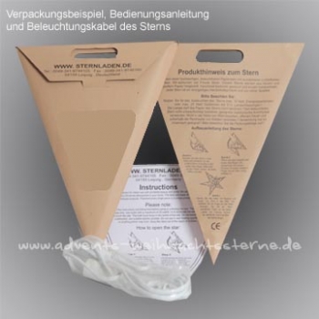 Preview: weißer Schneestern - Ø ca. 110 cm