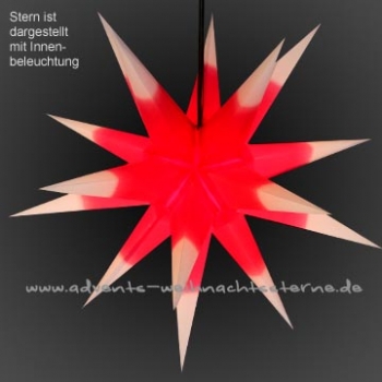 Leipziger Stern Rot/Weiß - Ø ca. 82 cm