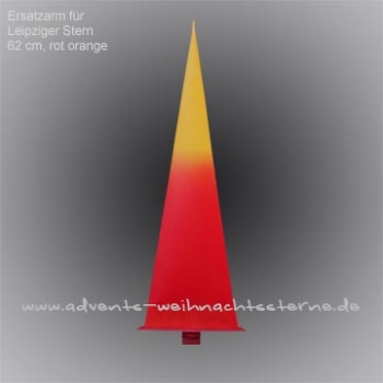 Ersatzarm Rot/Orange / 72 cm Leipziger Advents-und Weihnachtsstern
