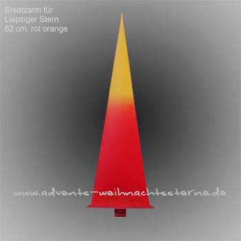 Ersatzarm Rot/Orange / 82 cm Leipziger Advents-und Weihnachtsstern