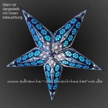 Blau Blauer Stern - Ø ca. 60 cm