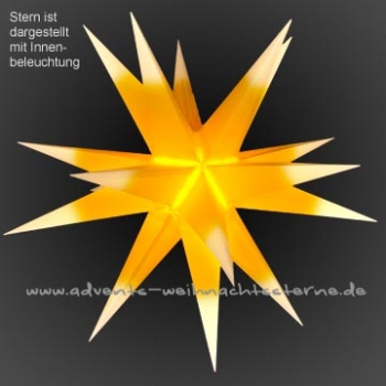 Leipziger Stern Gelb/Weiß - Ø ca. 62 cm