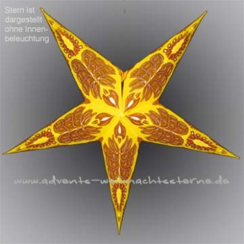 gelber Kronenstern Mini - Ø ca. 40 cm