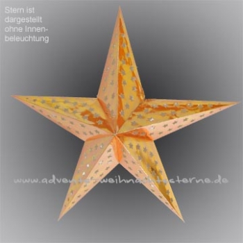 Gold Laminierter Stern - Ø ca. 60 cm