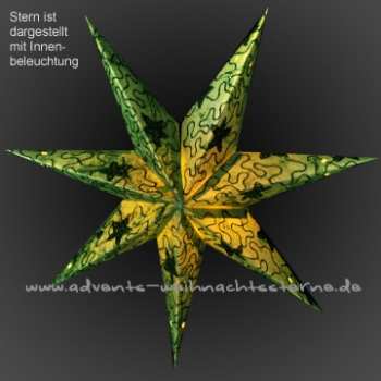 Grün mit Sternchen - Ø ca. 40 cm