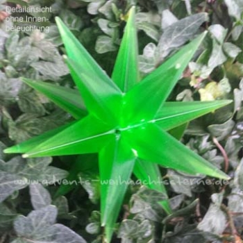 Preview: 1 x Grün Transparent - mit Außen LED Minikabel (Technik ab 2022) - für Trafo und 5x1 Box