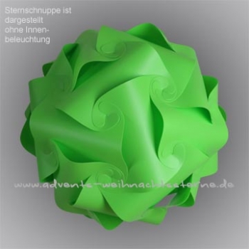 grün Sternschnuppe - Größe L - 30 Teile