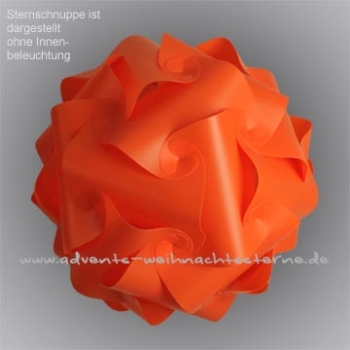 orange Sternschnuppe - Größe L - 30 Teile