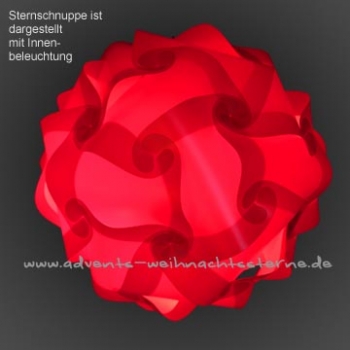 rote Sternschnuppe - Größe L - 30 Teile