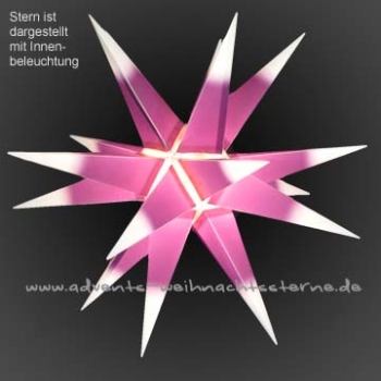 Leipziger Stern Lila Weiß - Ø ca. 62 cm