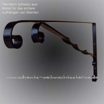 Wandarm 50 cm - schwarz - für 42 und 62 cm Leipziger Advents- und Weihnachtsstern