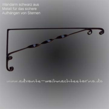 Wandarm 60 cm - schwarz - für 42, 62 cm, 72 und 82 cm Leipziger Advents- und Weihnachtsstern