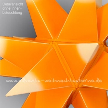 Preview: Leipziger Stern Orange/Weiß - Ø ca. 42 cm