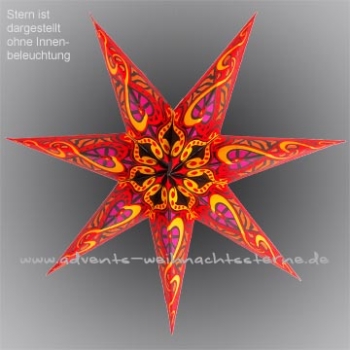 Red Trance Star - Ø ca. 60 cm