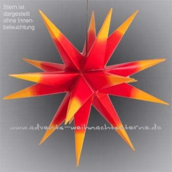 Leipziger Stern Rot/Orange - Ø ca. 72 cm