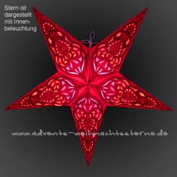 Preview: roter Feenstern - Ø ca. 60 cm