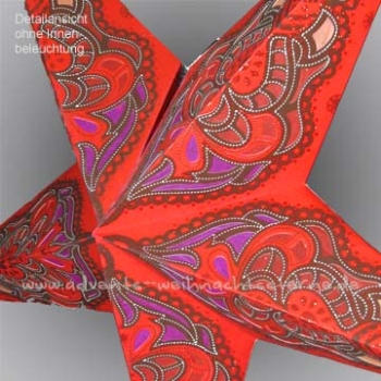 Preview: roter Feenstern - Ø ca. 60 cm