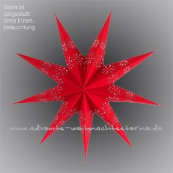 Roter Blümchen Stern- Ø ca. 40 cm