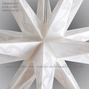 Preview: Leipziger Stern Weiß Silber - Ø ca. 62 cm