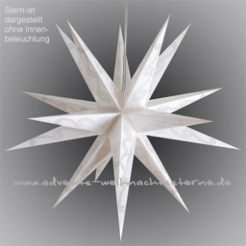 Leipziger Stern Weiß Silber - Ø ca. 62 cm