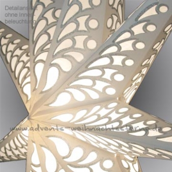 Preview: weißer Schneestern - Ø ca. 110 cm